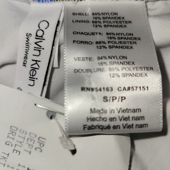 CALVIN Klein Standard Pleated High Waist Bikini Bottom. Size Small. NWT $58 - Picture 4 of 4